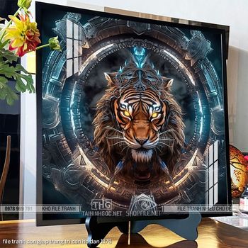 file tranh con giap trang tri con ho dan 1178