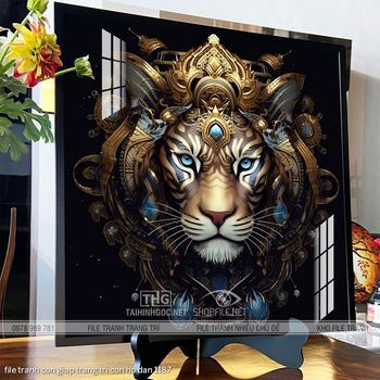 file tranh con giap trang tri con ho dan 1187