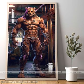 file tranh con giap trang tri con ho dan 1188