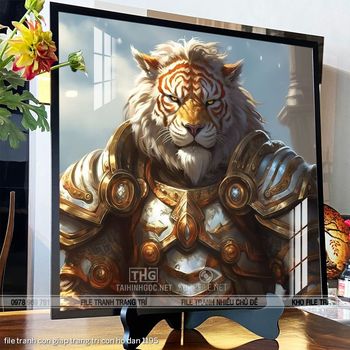 file tranh con giap trang tri con ho dan 1195