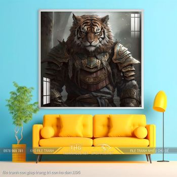 file tranh con giap trang tri con ho dan 1196