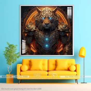 file tranh con giap trang tri con ho dan 1198