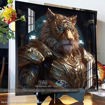 file tranh con giap trang tri con ho dan 1199