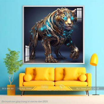 file tranh con giap trang tri con ho dan 1203