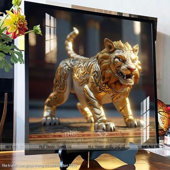 file tranh con giap trang tri con ho dan 1219