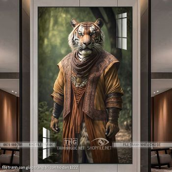 file tranh con giap trang tri con ho dan 1222