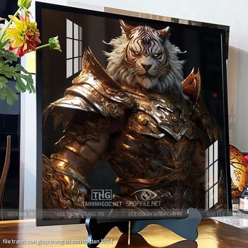 file tranh con giap trang tri con ho dan 1224