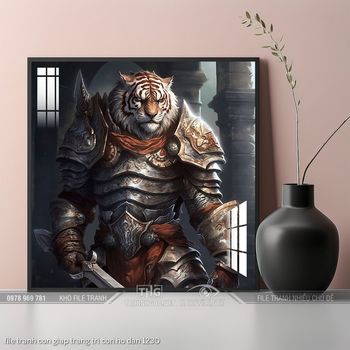 file tranh con giap trang tri con ho dan 1230