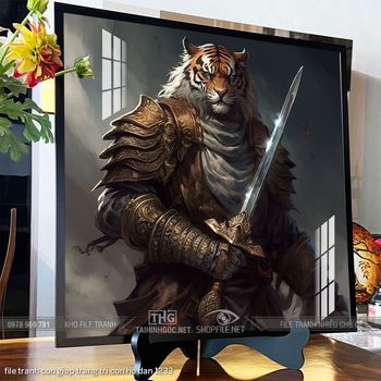 file tranh con giap trang tri con ho dan 1233