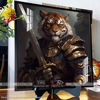 file tranh con giap trang tri con ho dan 1235