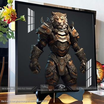 file tranh con giap trang tri con ho dan 1238