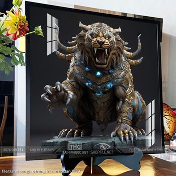 file tranh con giap trang tri con ho dan 1239