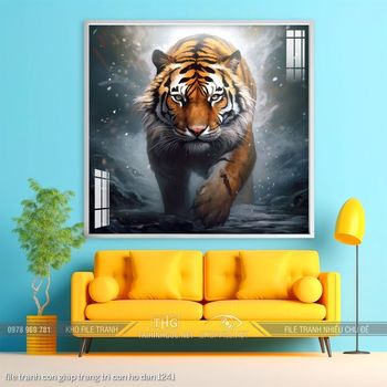 file tranh con giap trang tri con ho dan 1241