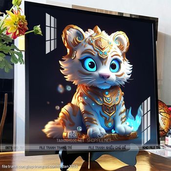 file tranh con giap trang tri con ho dan 1253