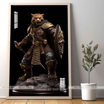 file tranh con giap trang tri con ho dan 1256