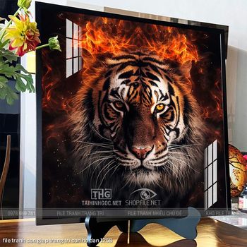 file tranh con giap trang tri con ho dan 1258