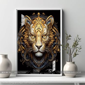 file tranh con giap trang tri con ho dan 1259