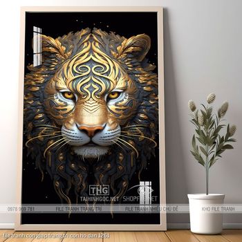 file tranh con giap trang tri con ho dan 1261