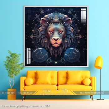 file tranh con giap trang tri con ho dan 1266