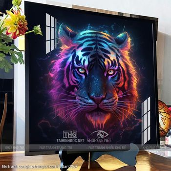 file tranh con giap trang tri con ho dan 1267