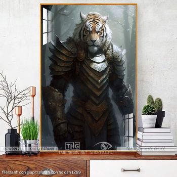 file tranh con giap trang tri con ho dan 1269