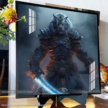 file tranh con giap trang tri con ho dan 1273