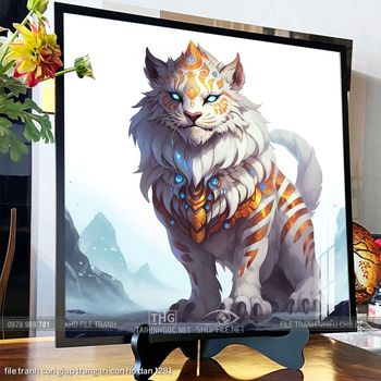 file tranh con giap trang tri con ho dan 1281