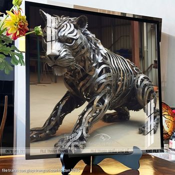 file tranh con giap trang tri con ho dan 1285