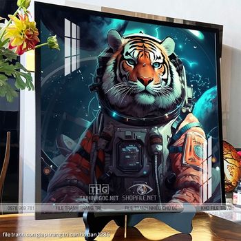 file tranh con giap trang tri con ho dan 1286