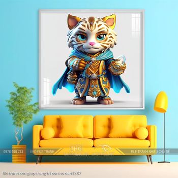 file tranh con giap trang tri con ho dan 1287