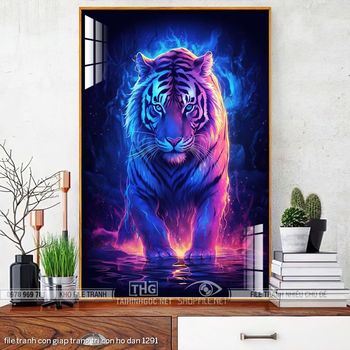 file tranh con giap trang tri con ho dan 1291