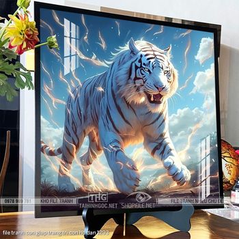 file tranh con giap trang tri con ho dan 1293