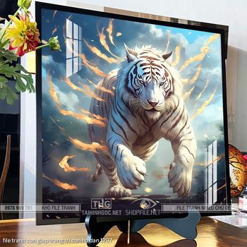 file tranh con giap trang tri con ho dan 1297