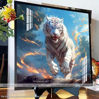 file tranh con giap trang tri con ho dan 1298