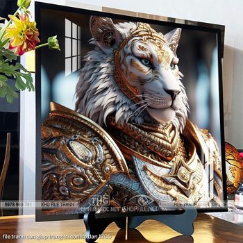 file tranh con giap trang tri con ho dan 1305