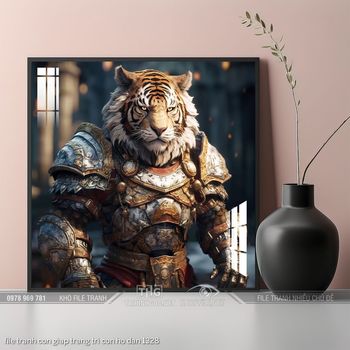 file tranh con giap trang tri con ho dan 1328