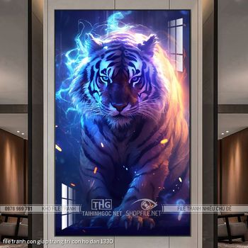 file tranh con giap trang tri con ho dan 1330