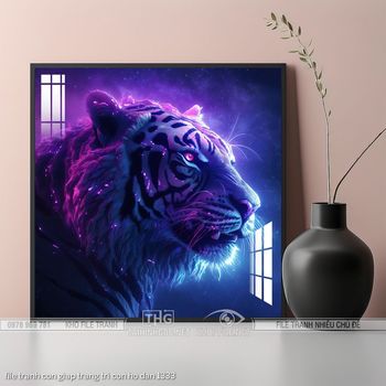 file tranh con giap trang tri con ho dan 1333