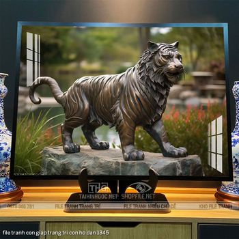 file tranh con giap trang tri con ho dan 1345