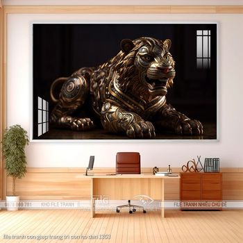 file tranh con giap trang tri con ho dan 1353