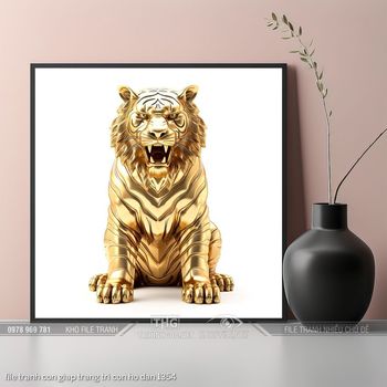 file tranh con giap trang tri con ho dan 1354