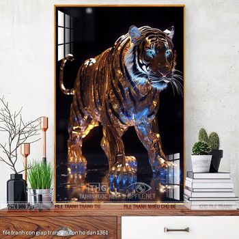 file tranh con giap trang tri con ho dan 1361