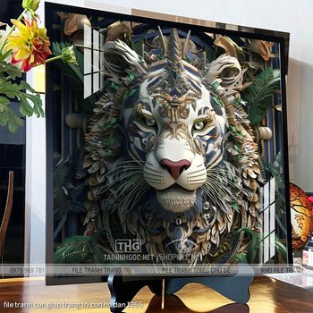 file tranh con giap trang tri con ho dan 1365