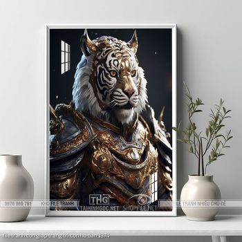 file tranh con giap trang tri con ho dan 1374