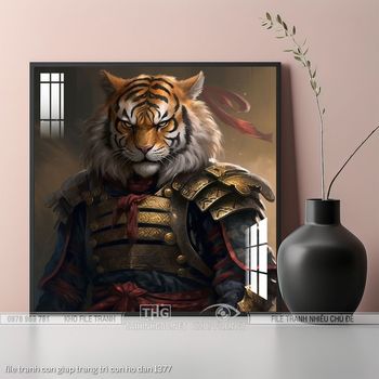 file tranh con giap trang tri con ho dan 1377