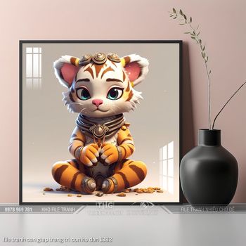 file tranh con giap trang tri con ho dan 1382