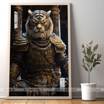 file tranh con giap trang tri con ho dan 1385