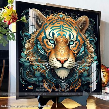 file tranh con giap trang tri con ho dan 1388