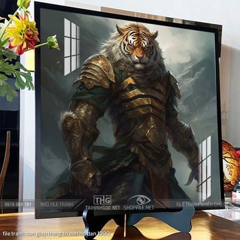 file tranh con giap trang tri con ho dan 1390