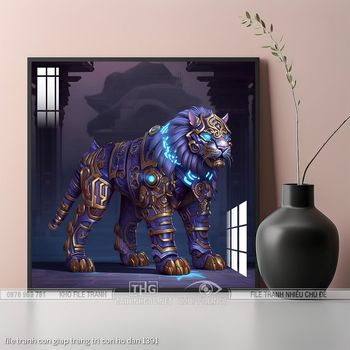 file tranh con giap trang tri con ho dan 1391